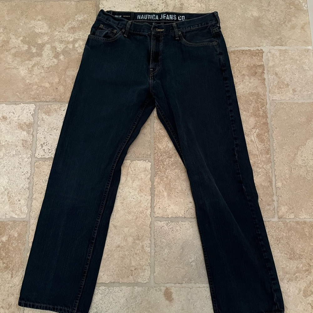 Nautica Men's Deep Indigo Straight Jeans